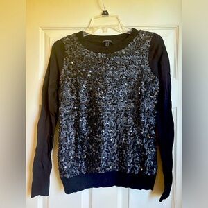 Black sequined sweater